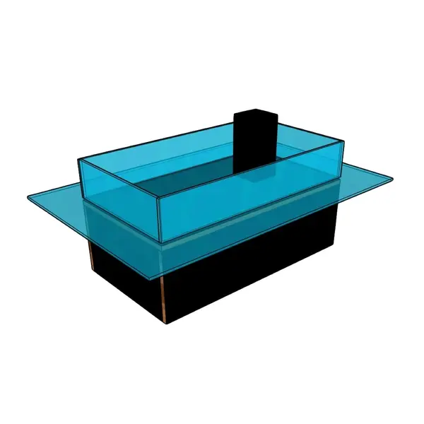 Table basse aquarium design – AQRL Design