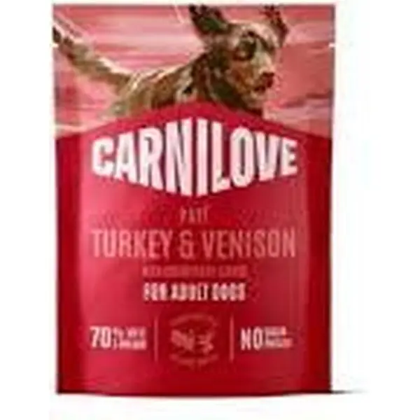 CARNILOVE Adult Pâtée en Pochon pour Chien Dinde et Buffle 300 g