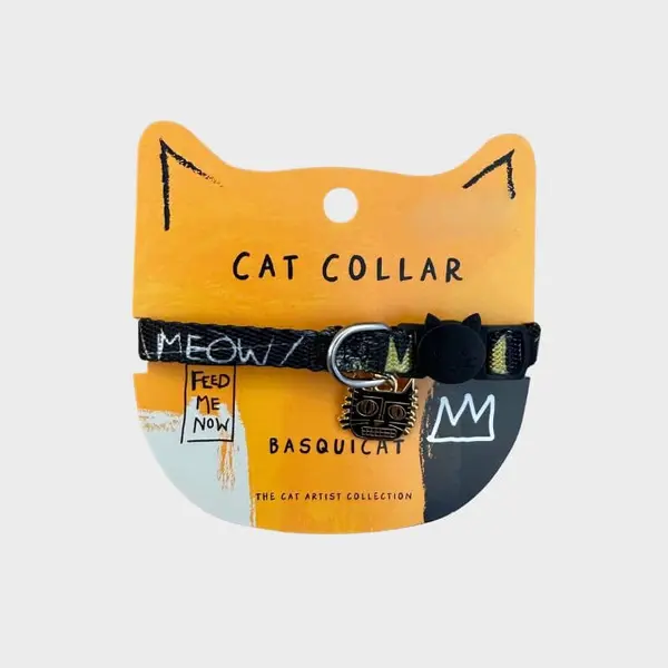 COLLIER POUR CHAT ARTY AVEC MÉDAILLE - BASQUICAT