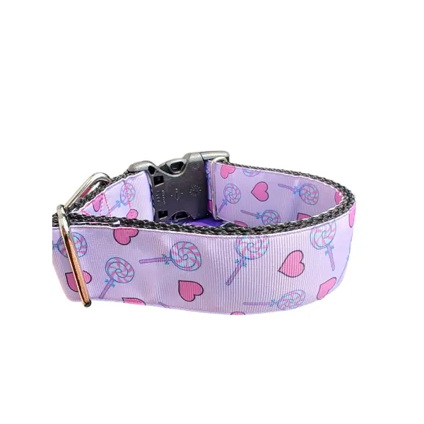 1.5" Wide Sweet Sugar Nylon Dog Collar