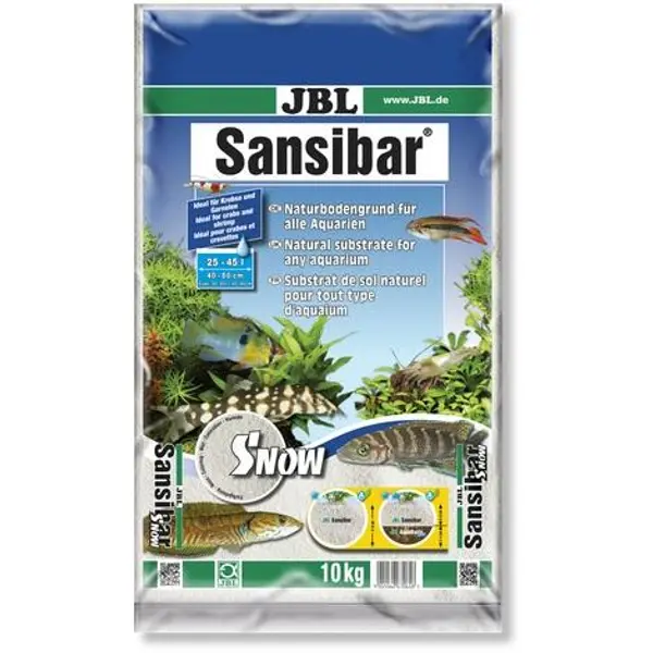 Substrat de Sol Blanc Neige Sansibar Snow JBL - 10 kg