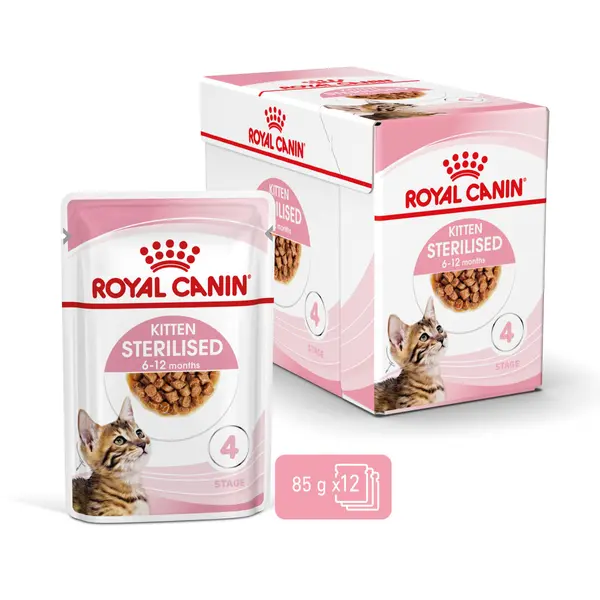 Boîtes Chat – Royal Canin Sachet Sauce Kitten Sterilised - 12 x 85 g