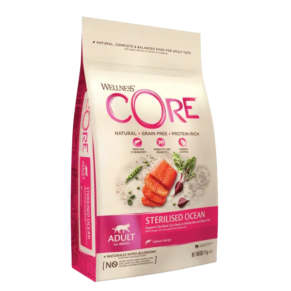 Wellness Core – Croquettes Chat Stérilisé Ocean Saumon