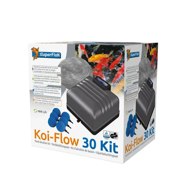 SuperFish Koi-Flow 30 – Pompe à air complète – 1800L/H