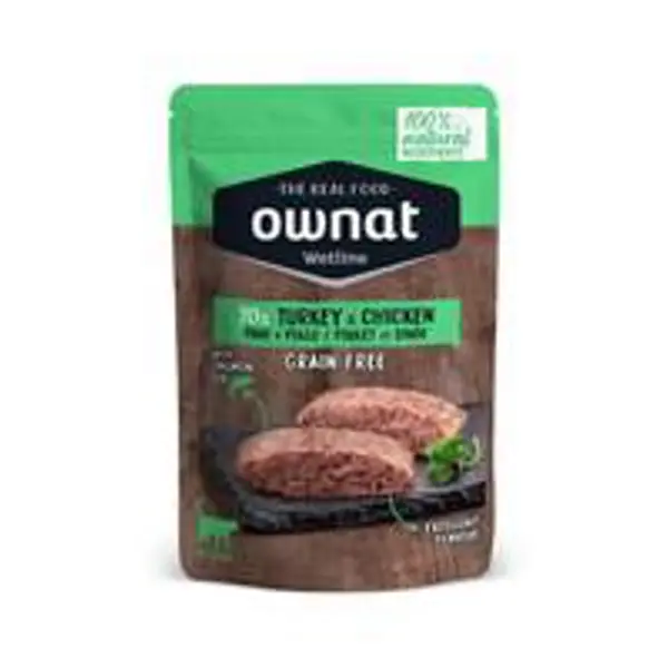 Sachet Chat – Ownat Wetline Dinde et Poulet 85 gr