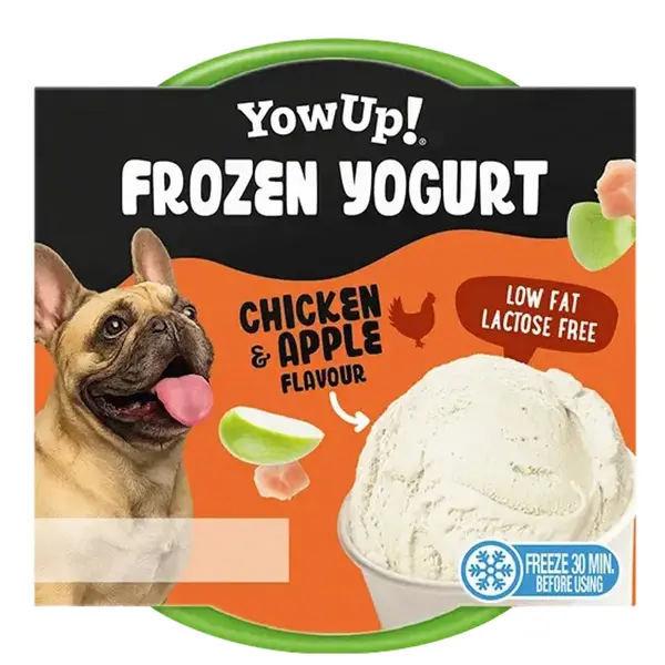 YOWUP Yaourt Glacé pour Chien Poulet & Pomme 110 g