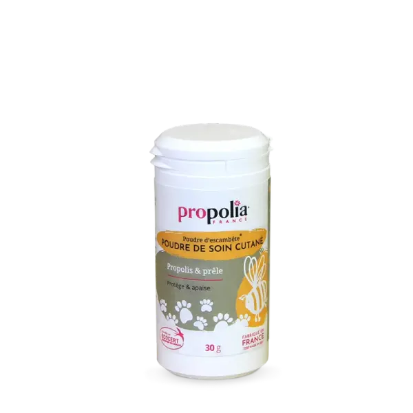 Poudre de soin cutané – Propolis & Prêle