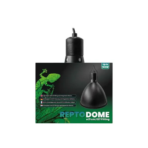 Dome d'éclairage E27 21CM Noir