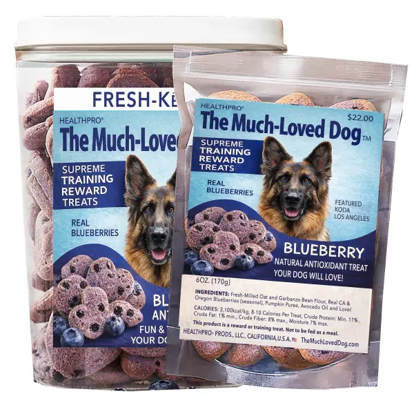 Much Loved Dog Blueberry Burst Treat Set