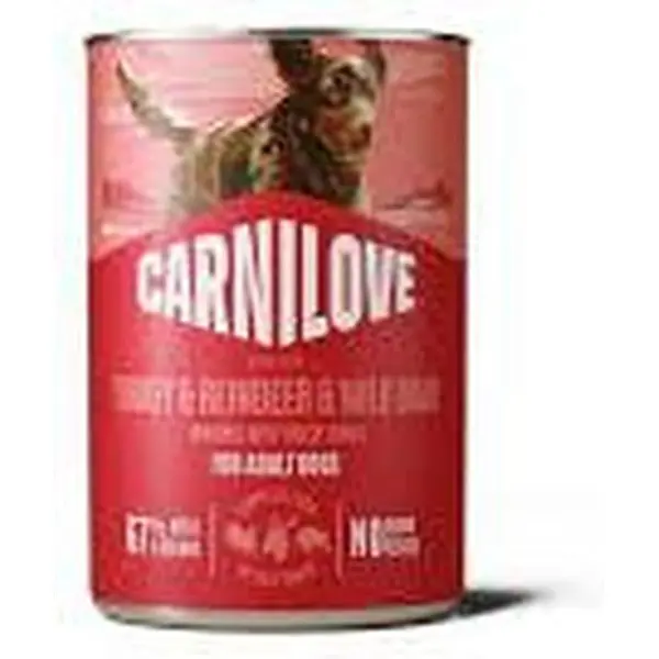 CARNILOVE Adult Pâtée en Boîte pour Chien Dinde, Renne et Sanglier 400 g