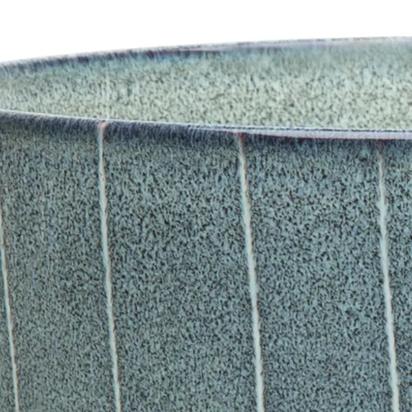 Scruffs Gamelle Chat Céramique Reactive Glaze Bleu Rayures – 13 x 13 x 3 cm