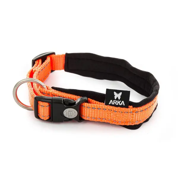 Collier Chien – Martin Sellier Collier Neo+ orange – 1,5 x 30 à 35 cm