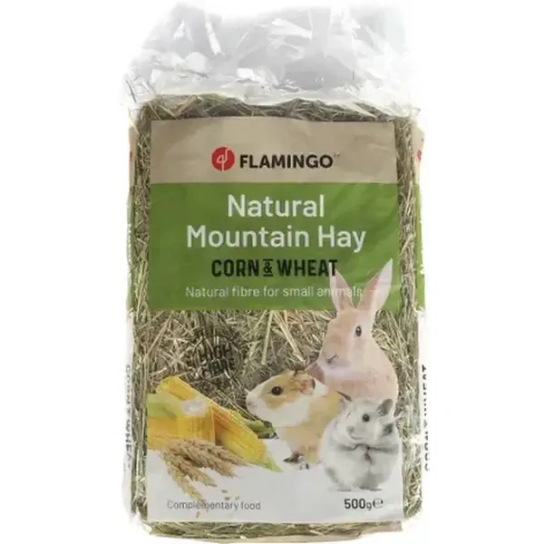 FLAMINGO Foin de montagne au maïs et blé 500g