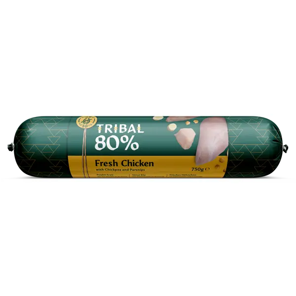 TRIBAL Saucisse 80% au Poulet pour Chien 750g