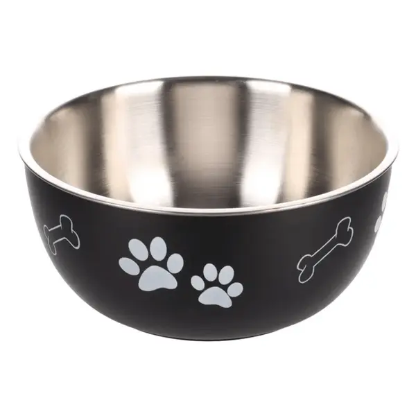 Gamelle Chien - Flamingo Ecuelle avec couvercle Kena Noir - Ø 19 cm