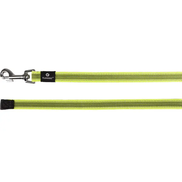 Laisse Chien - Flamingo Laisse d'entraînement et à pister Xeno Taille S Jaune - 500 x 2 x 0,2 cm