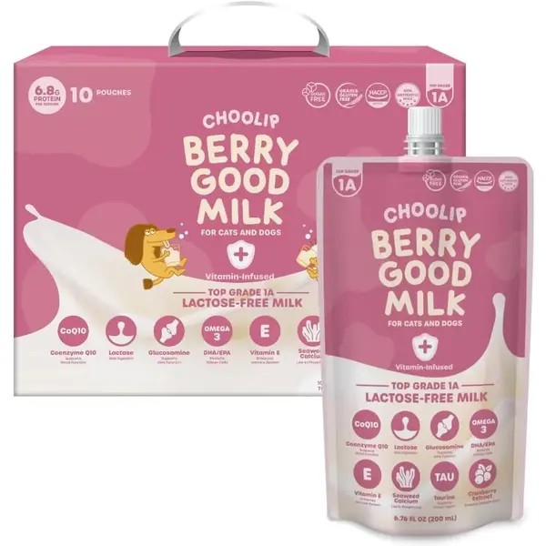 Lactose-Free Vitamin Milk for Cats & Dogs, 10-Pack Pet Nutrition Drink