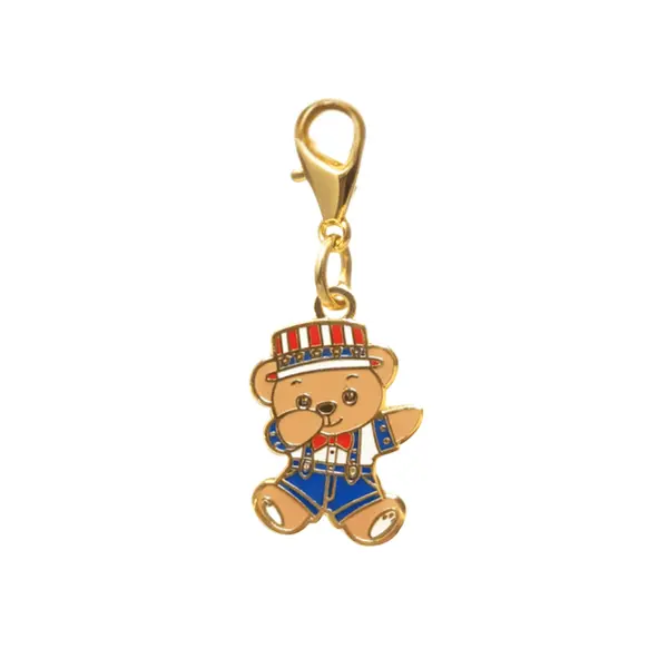 Dabbing American Bear Pet Charm