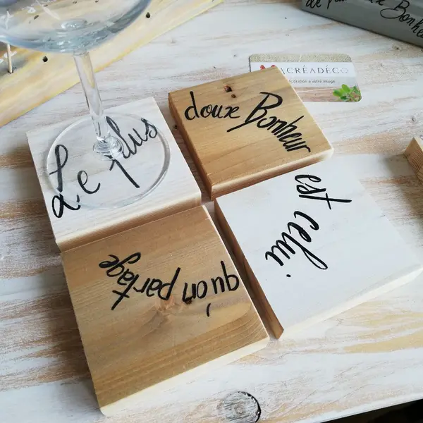 4 Dessous de Verre personnalisé