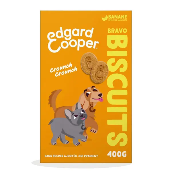 Edgard & Cooper Friandises Chien Adulte Banane Biscuits - 400 g