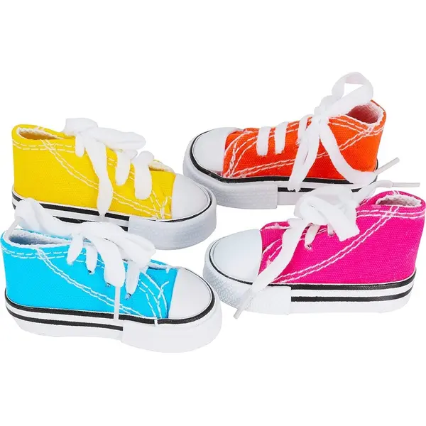 Mini Sneaker Bird Cage Toys, 4 Pack
