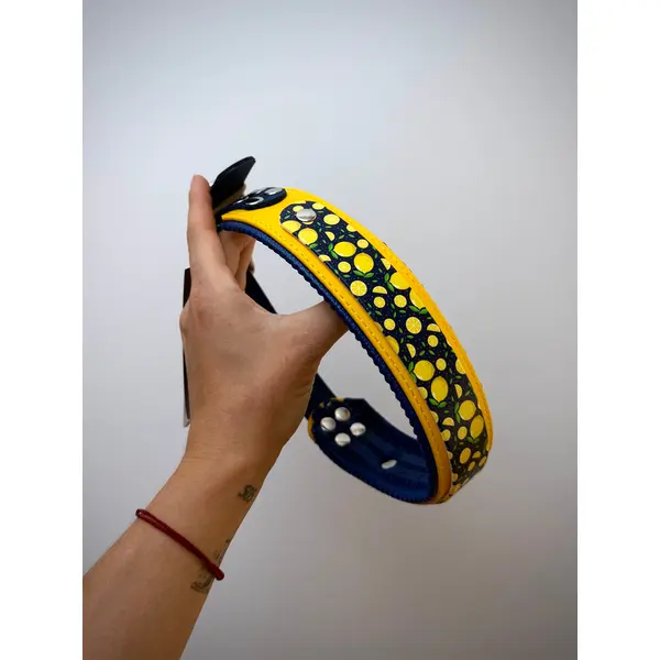 Collier Stellisee Lemon · BioThane® doublé mousse, motif UV