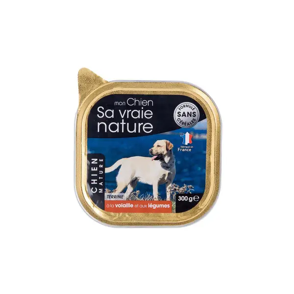 Boîte Chien senior - Sa vraie nature® Terrine Volaille et Légumes - 300 g