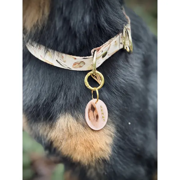 Médaille en résine - Plumes
