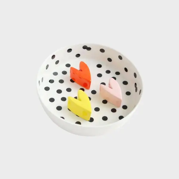GAMELLE ANTI-GLOUTON EN CÉRAMIQUE POUR CHIEN - Ø 19CM 💛🧡🩷