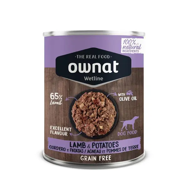 Boîte Chien – Ownat Wetline Agneau et Pommes de terre 400 gr