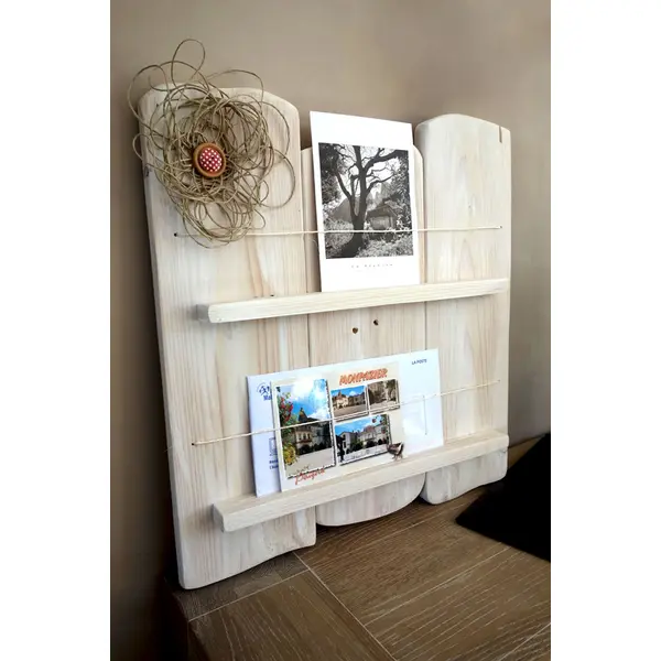 Support Courrier Mural en Bois – Range Lettres Déco Maison