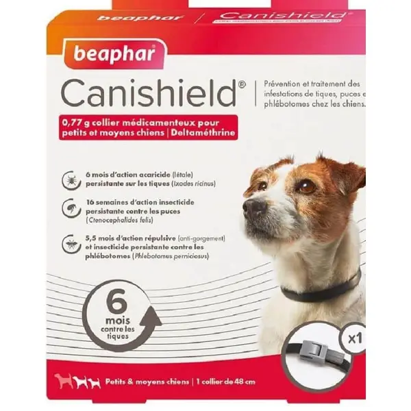 Beaphar Collier Petit et moyen chien – 48 cm