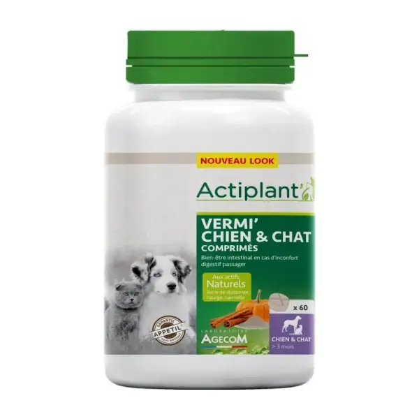 Actiplant ACTI Vermi Chien et Chat – 60 comprimés