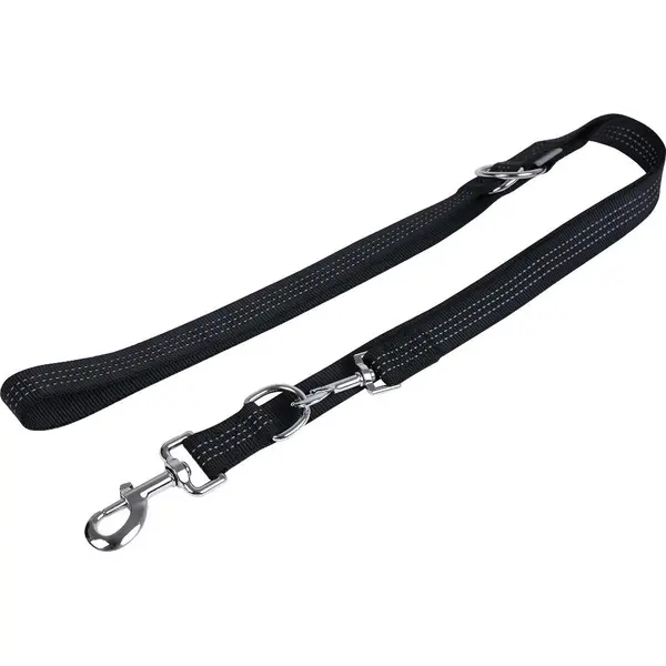 Laisse Chien - Wouapy Laisse multipositions Protect Noir - 180 x 2,5 cm