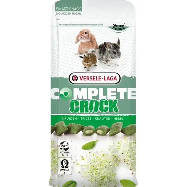 VERSELE LAGA Complete Crock Herbes Snack pour Lapins et Rongeurs 3x50g