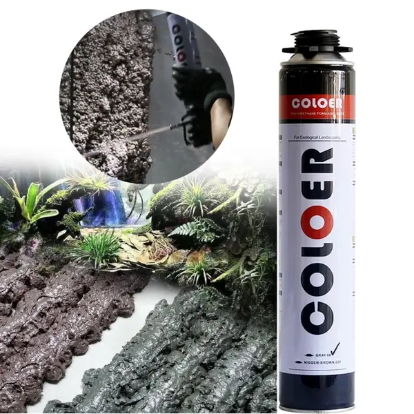 Aquascaping Foam (mousse polyuréthane neutre) 900ml – marron – Coloer
