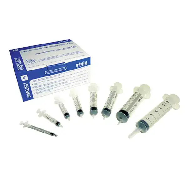 Génia Seringue Dispoject 2 ml 3 pièces boîte de 100