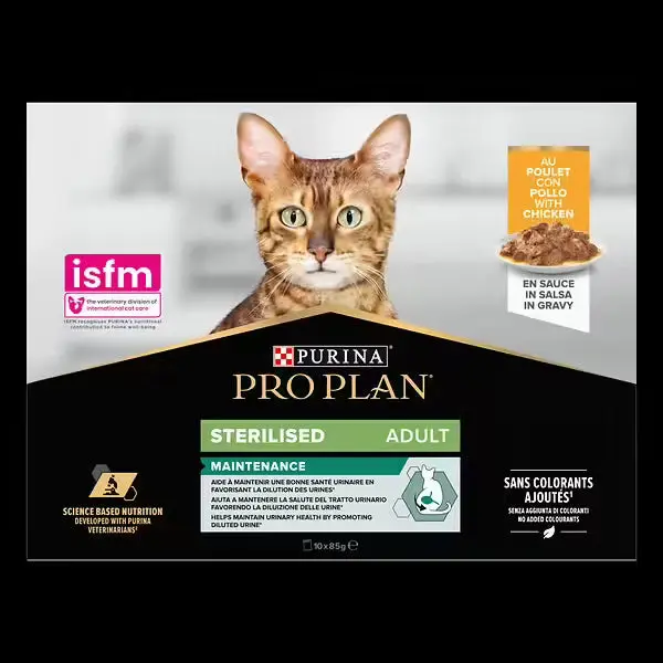 Pro Plan Adult Sterilised Maintenance Poulet Sauce