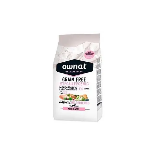 Ownat Grain Free Hypoallergenic Mini Lamb croquettes chien