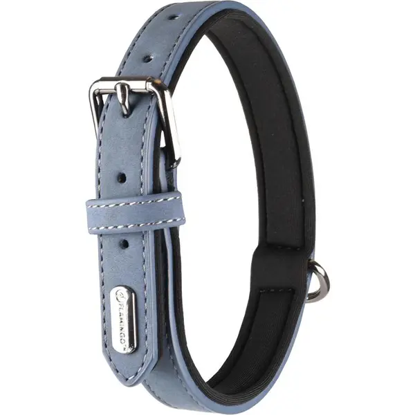 Collier Chien - Flamingo Collier Delu Bleu - 52/62 x 3 x 0,7 cm
