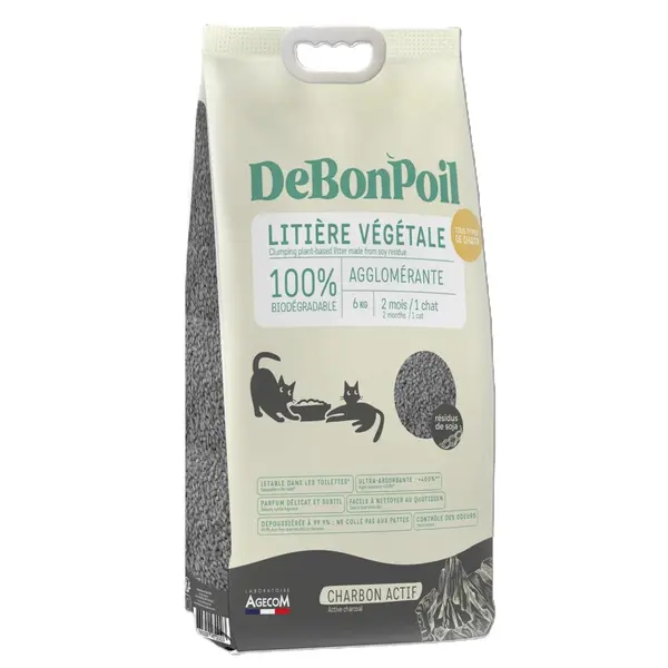 Esse Litière Naturelle Charbon Actif Chat – 6 kg