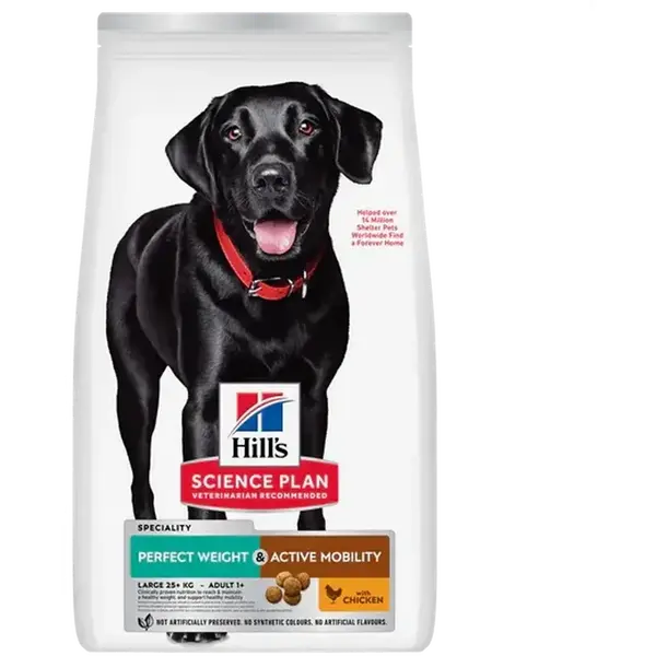 HILLS Science Plan Perfect Weight & Active Mobility Large Breed Poulet 12kg