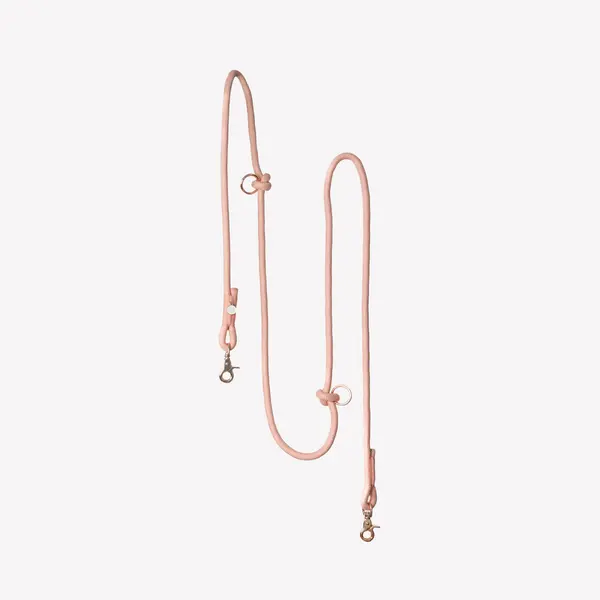 'Powder Rose' - Hands Free Braided Leash