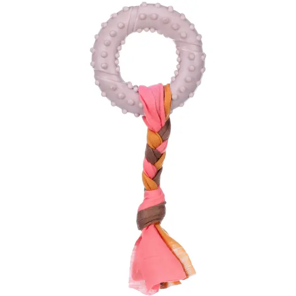 Flamingo Jouet Chiot Bunty Anneau Gris - 17 x 7,3 cm x 2,1 cm