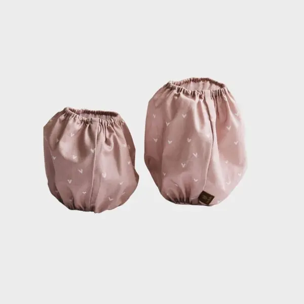 SNOOD POUR CHIEN EN COTON - ROSE MOTIFS COEURS
