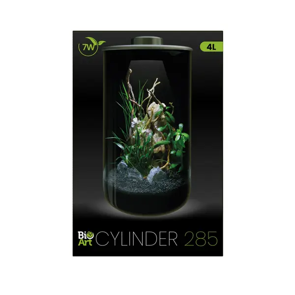 BioArt Cylinder 285 Noir – Terrarium 4 L