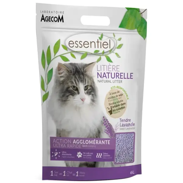 Agecom Essentiel Litière Parfum Lavande 6 L