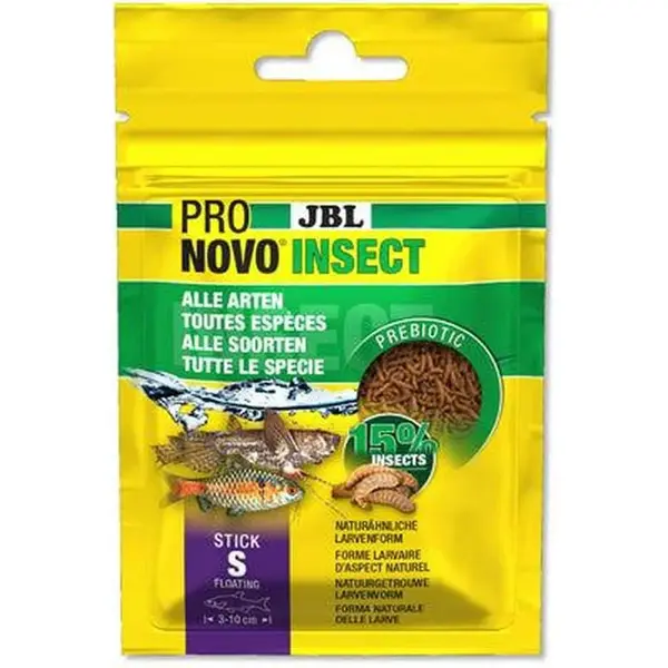 JBL ProNovo Insect Stick S 20 ml – Bâtonnets aux Insectes Poissons