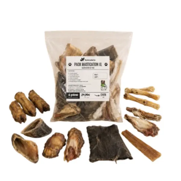 Pack mastication XL 500g🦴  – mastication naturelle pour chien