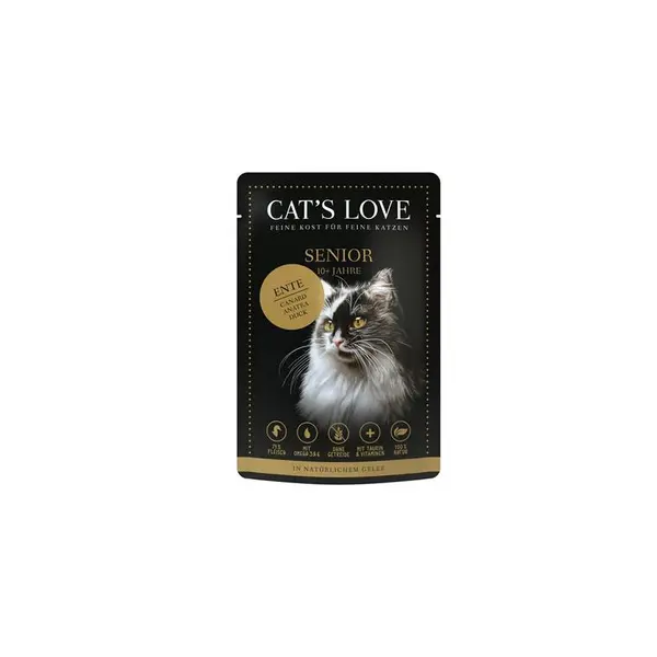 Sachet Chat Senior – Cat's Love Canard 85 gr